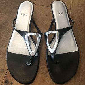 Impo Napoli black sandals.  Size 9